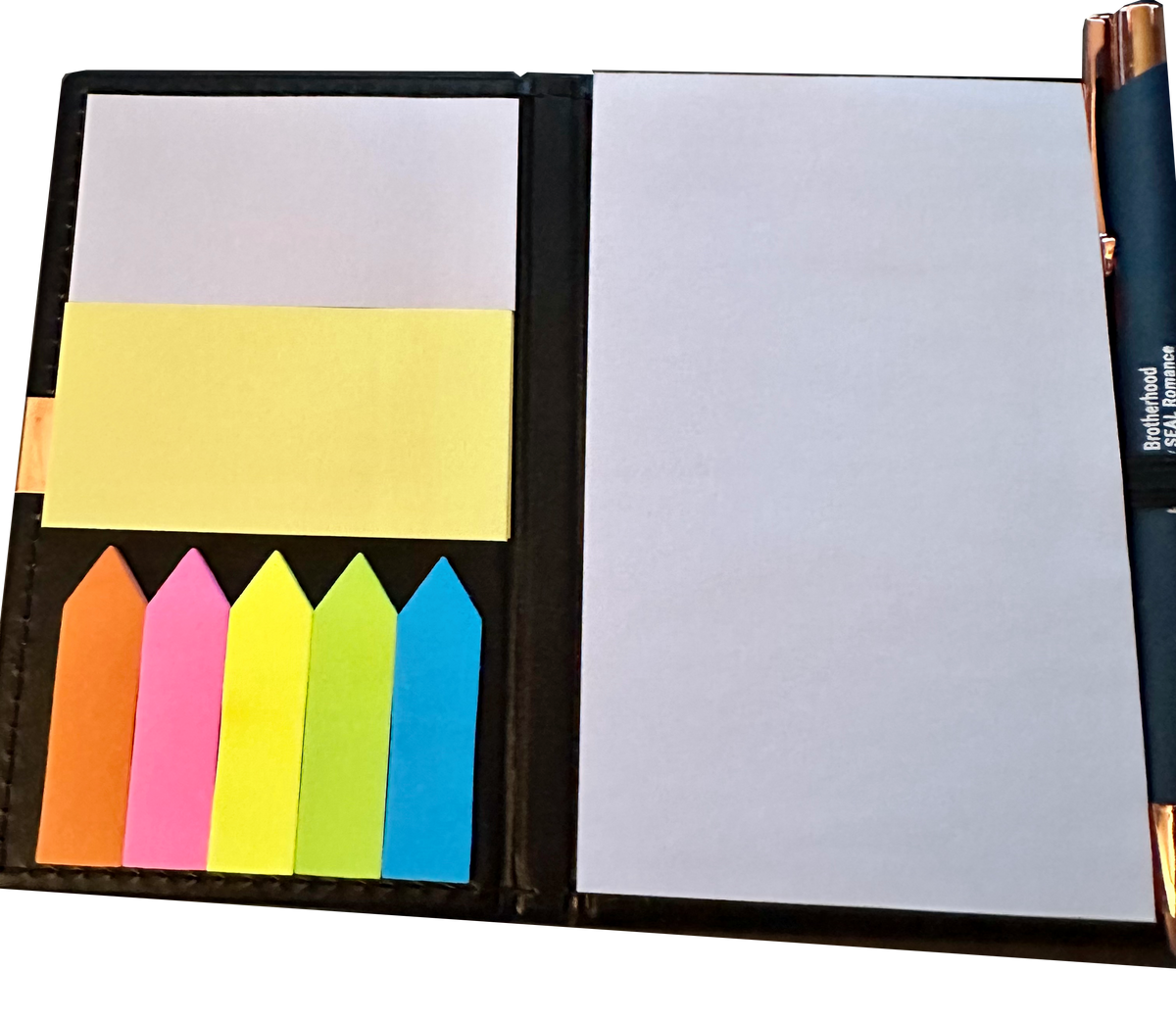 Post It Notebook with Pen – Sharon Hamilton Author