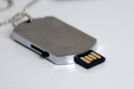 Load image into Gallery viewer, Metal Dog Tag Flash Drive
